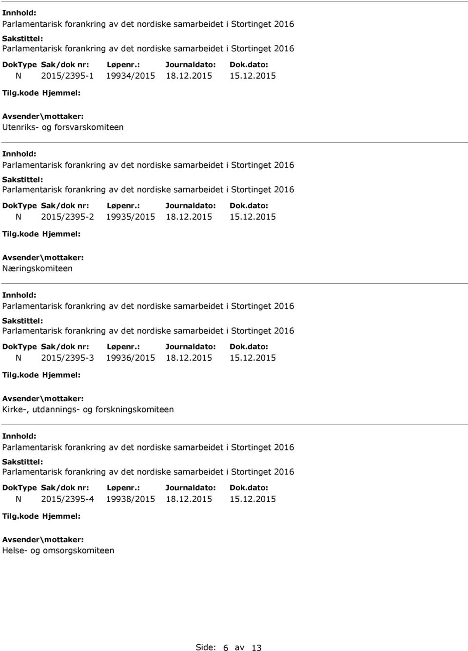 2015/2395-3 19936/2015 Kirke-, utdannings- og