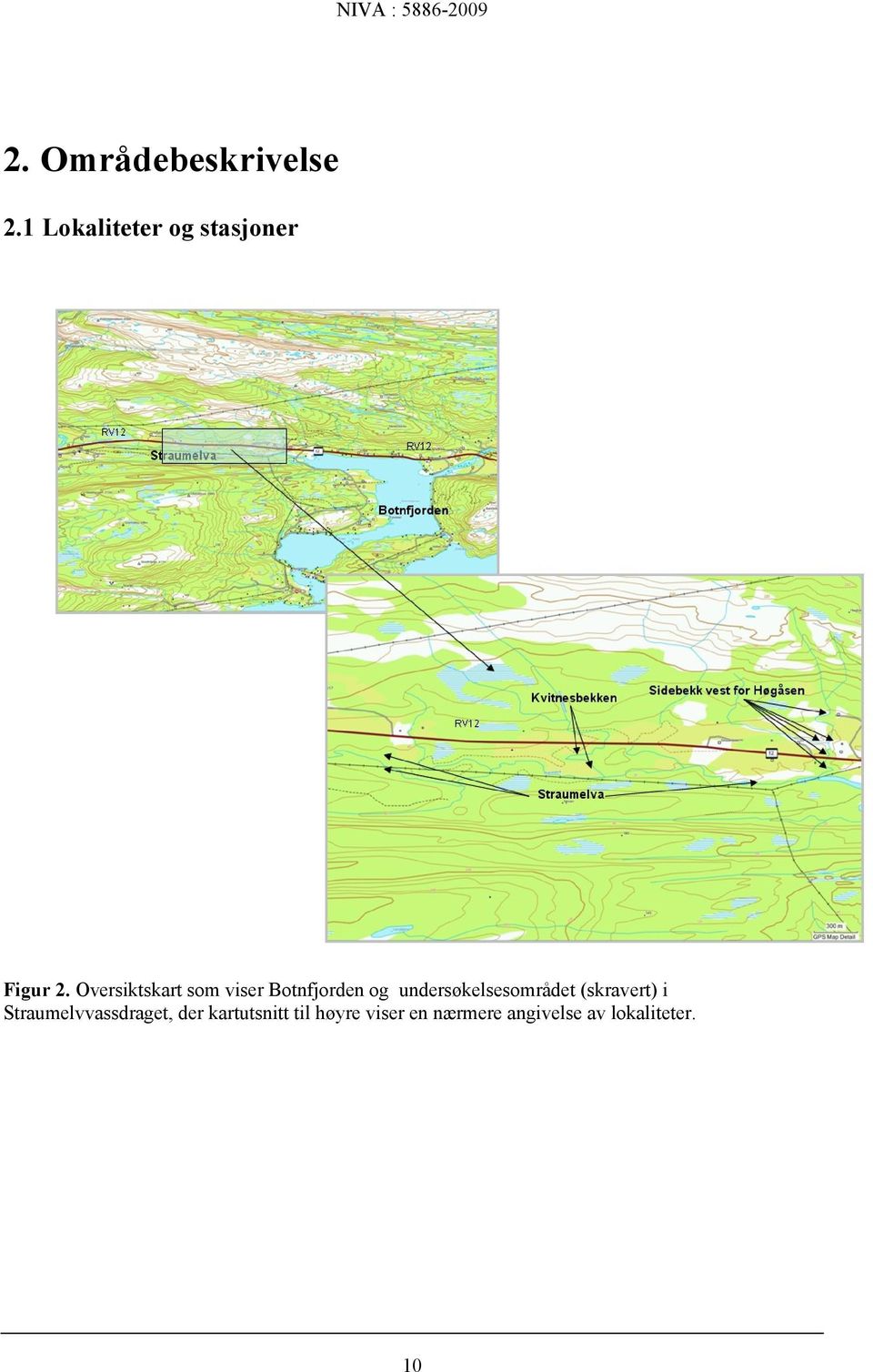 Oversiktskart som viser Botnfjorden og