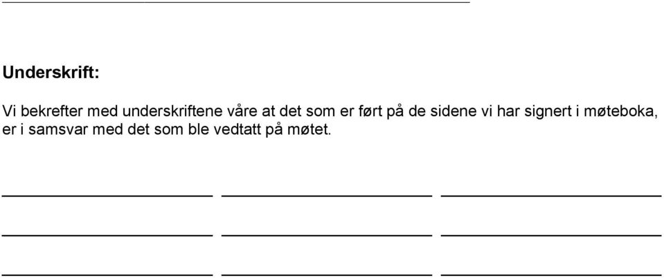 på de sidene vi har signert i