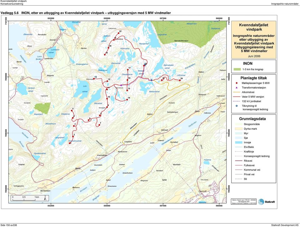 6 INON, etter en utbygging av Kvenndalsfjellet