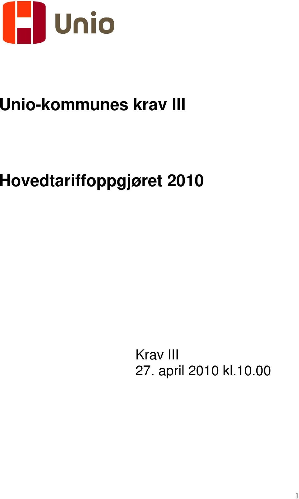 Hovedtariffoppgjøret