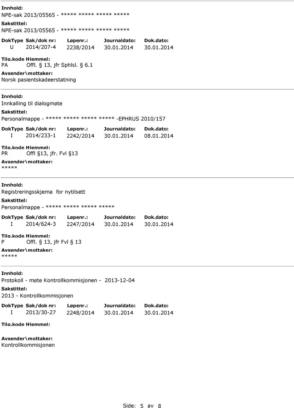 13, jfr Fvl 13 Protokoll - møte Kontrollkommisjonen - 2013-12-04 2013 - Kontrollkommisjonen