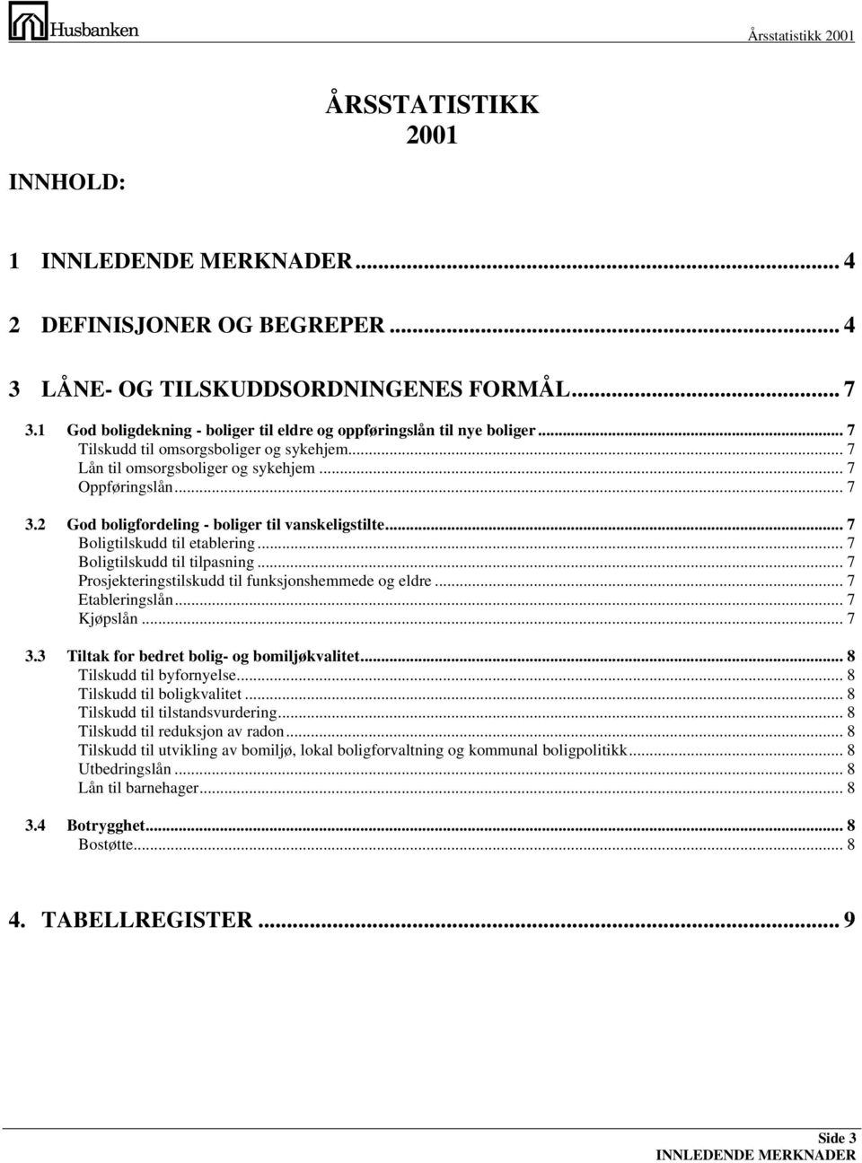 2 God boligfordeling - boliger til vanskeligstilte... 7 Boligtilskudd til etablering... 7 Boligtilskudd til tilpasning... 7 Prosjekteringstilskudd til funksjonshemmede og eldre... 7 Etableringslån.