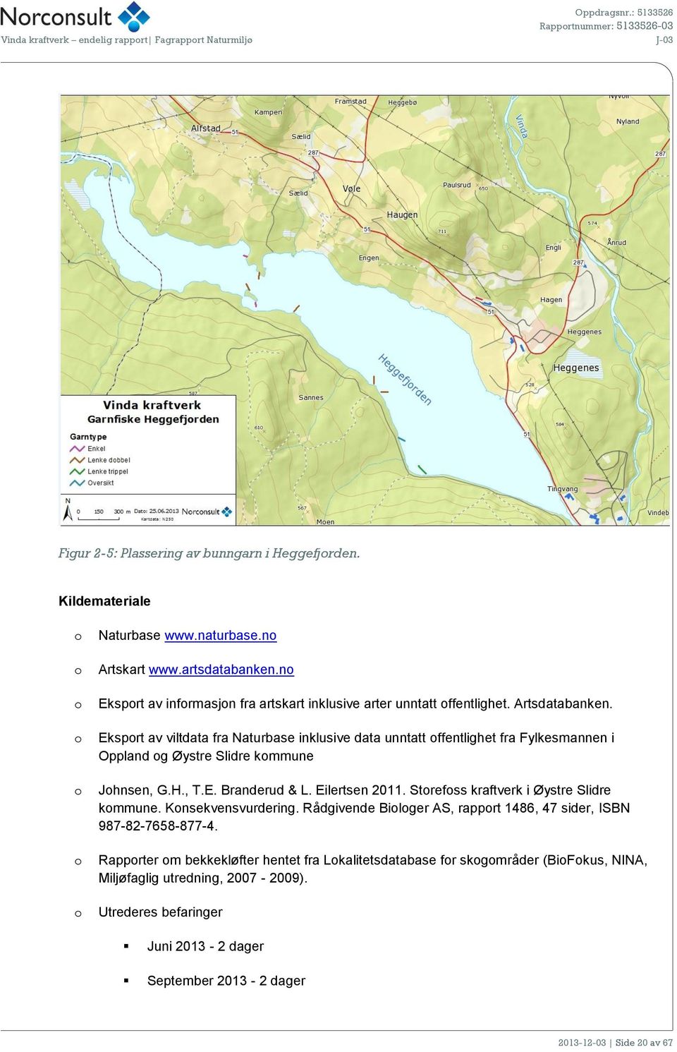 Eksport av viltdata fra Naturbase inklusive data unntatt offentlighet fra Fylkesmannen i Oppland og Øystre Slidre kommune Johnsen, G.H., T.E. Branderud & L. Eilertsen 2011.