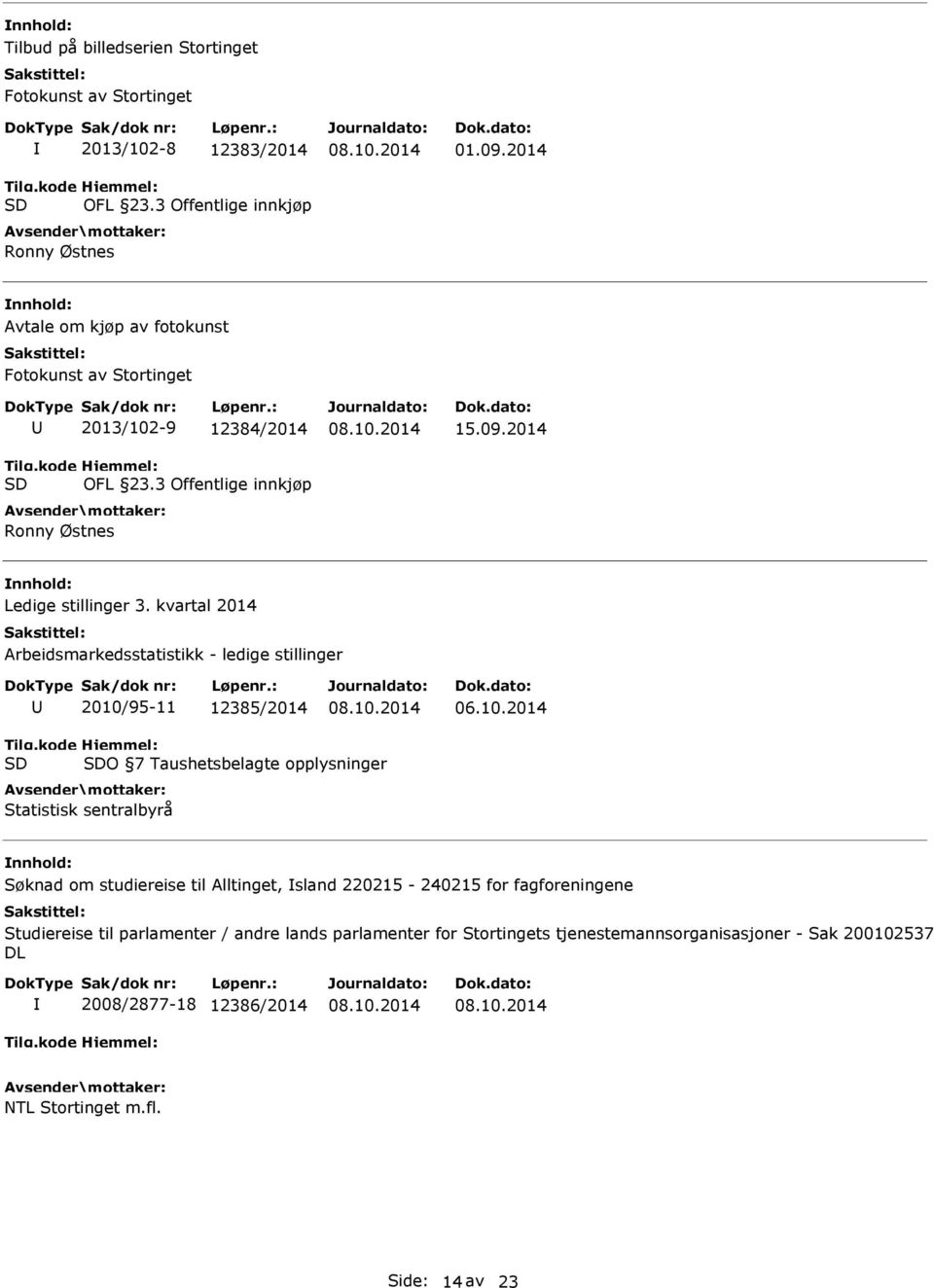 kvartal 2014 Arbeidsmarkedsstatistikk - ledige stillinger 2010/95-11 12385/2014 06.10.2014 Tilg.