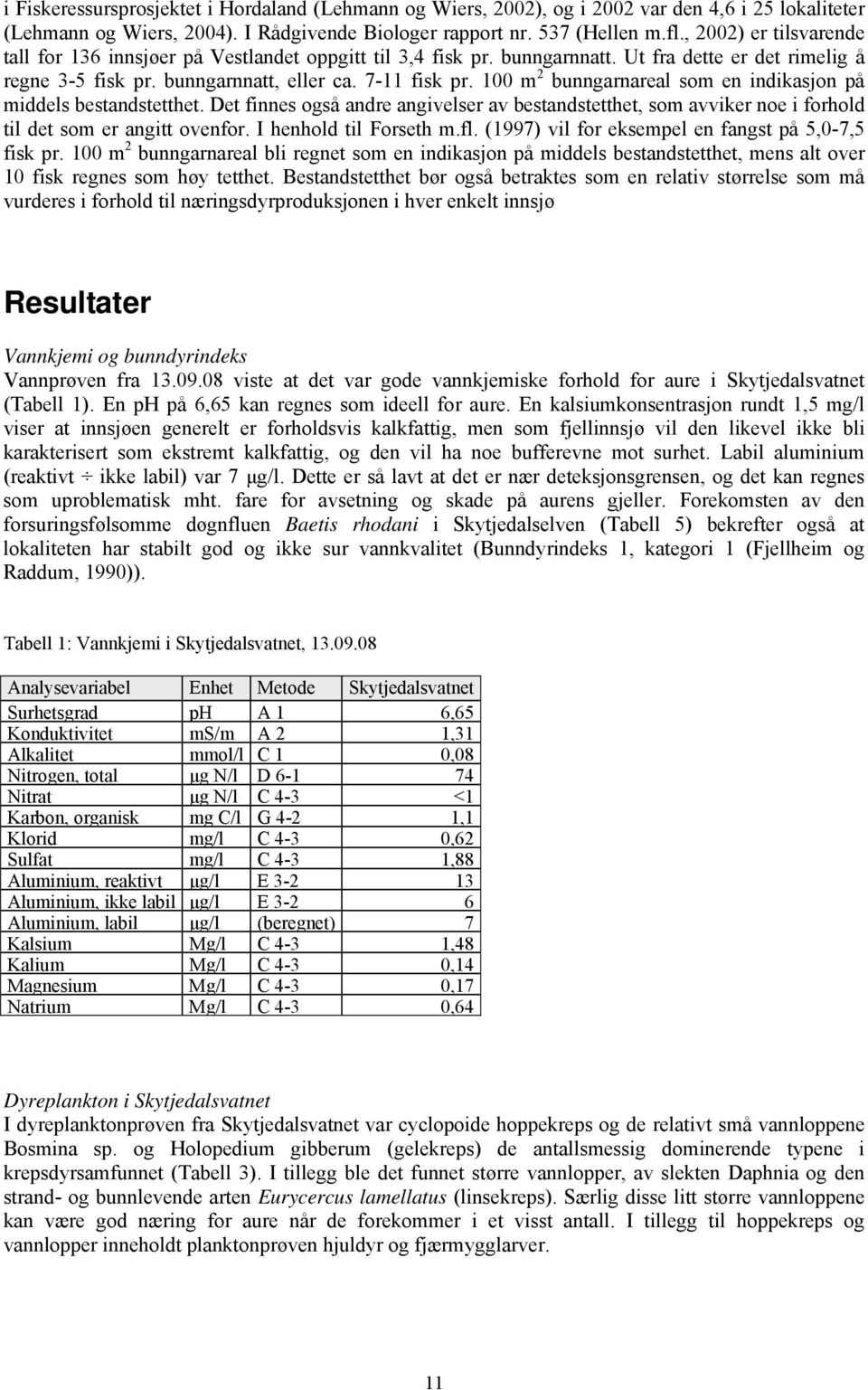 100 m 2 bunngarnareal som en indikasjon på middels bestandstetthet. Det finnes også andre angivelser av bestandstetthet, som avviker noe i forhold til det som er angitt ovenfor.