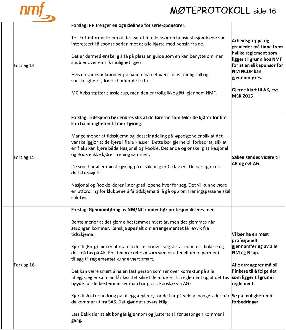 Det er dermed ønskelig å få på plass en guide som en kan benytte om man snubler over en slik mulighet igjen.