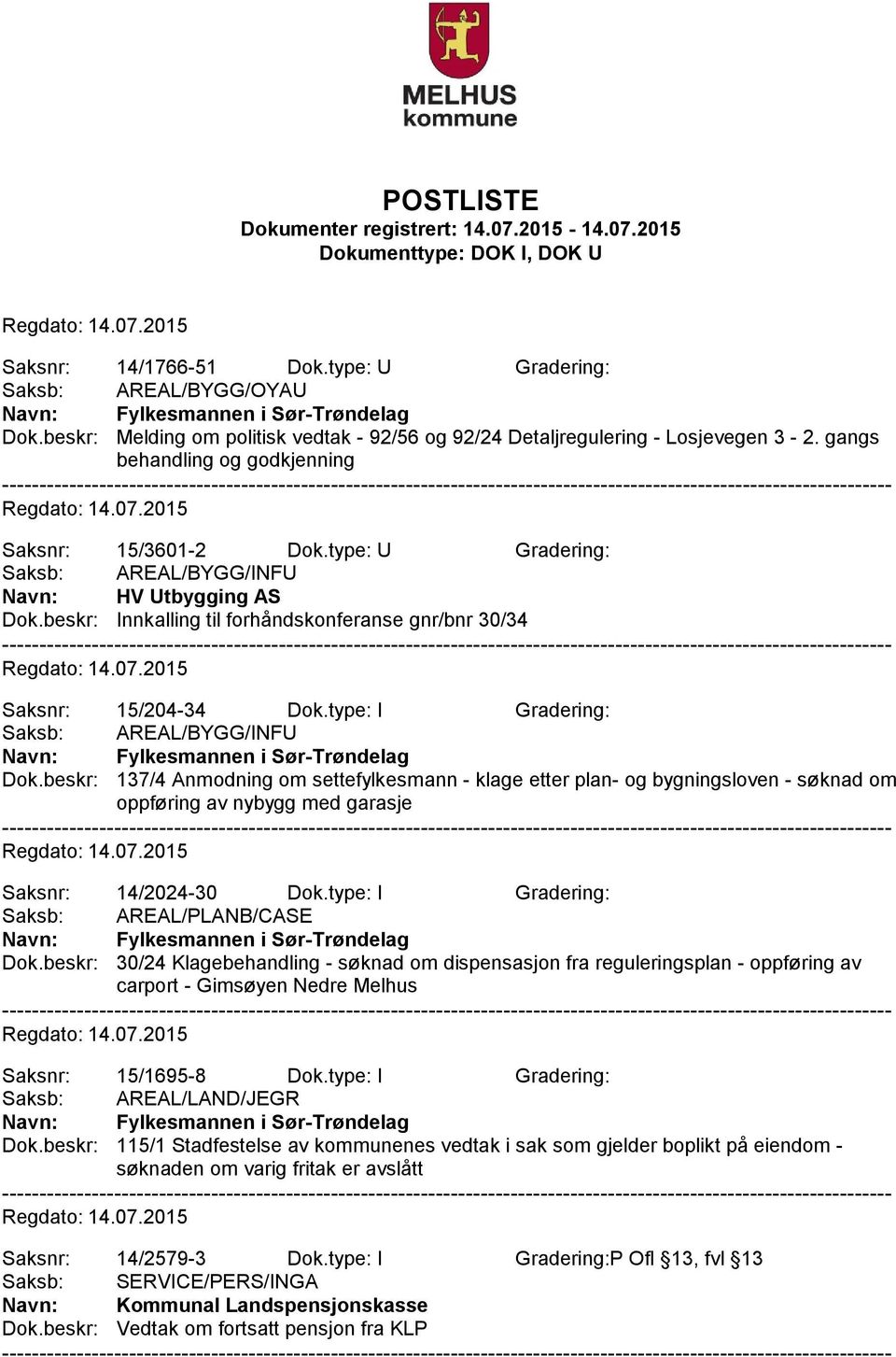 beskr: 137/4 Anmodning om settefylkesmann - klage etter plan- og bygningsloven - søknad om oppføring av nybygg med garasje Saksnr: 14/2024-30 Dok.type: I Gradering: Saksb: AREAL/PLANB/CASE Dok.