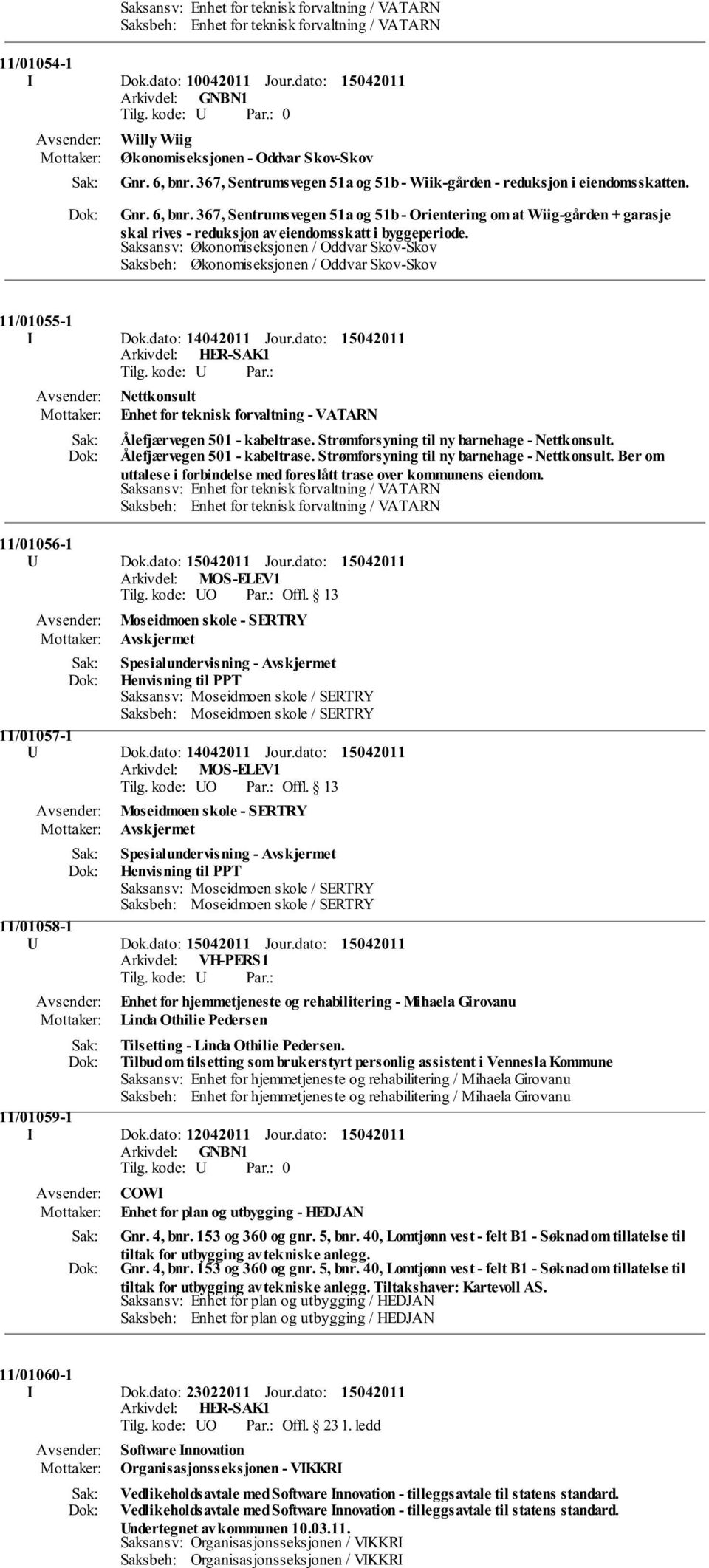 367, Sentrumsvegen 51a og 51b - Orientering om at Wiig-gården + garasje skal rives - reduksjon av eiendomsskatt i byggeperiode.