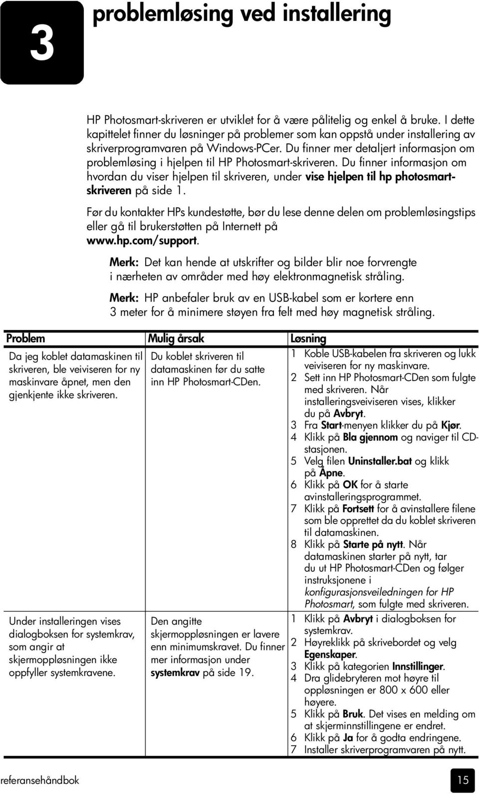 Du finner mer detaljert informasjon om problemløsing i hjelpen til HP Photosmart-skriveren.