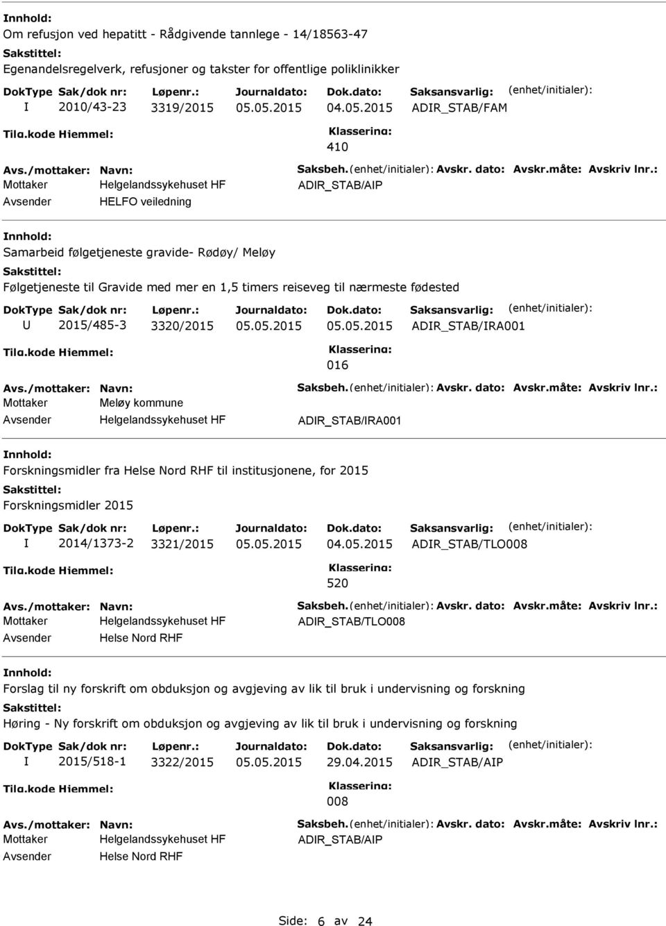 : ADR_STAB/A HELFO veiledning Samarbeid følgetjeneste gravide- Rødøy/ Meløy Følgetjeneste til Gravide med mer en 1,5 timers reiseveg til nærmeste fødested 2015/485-3 3320/2015 ADR_STAB/RA001 016 Avs.