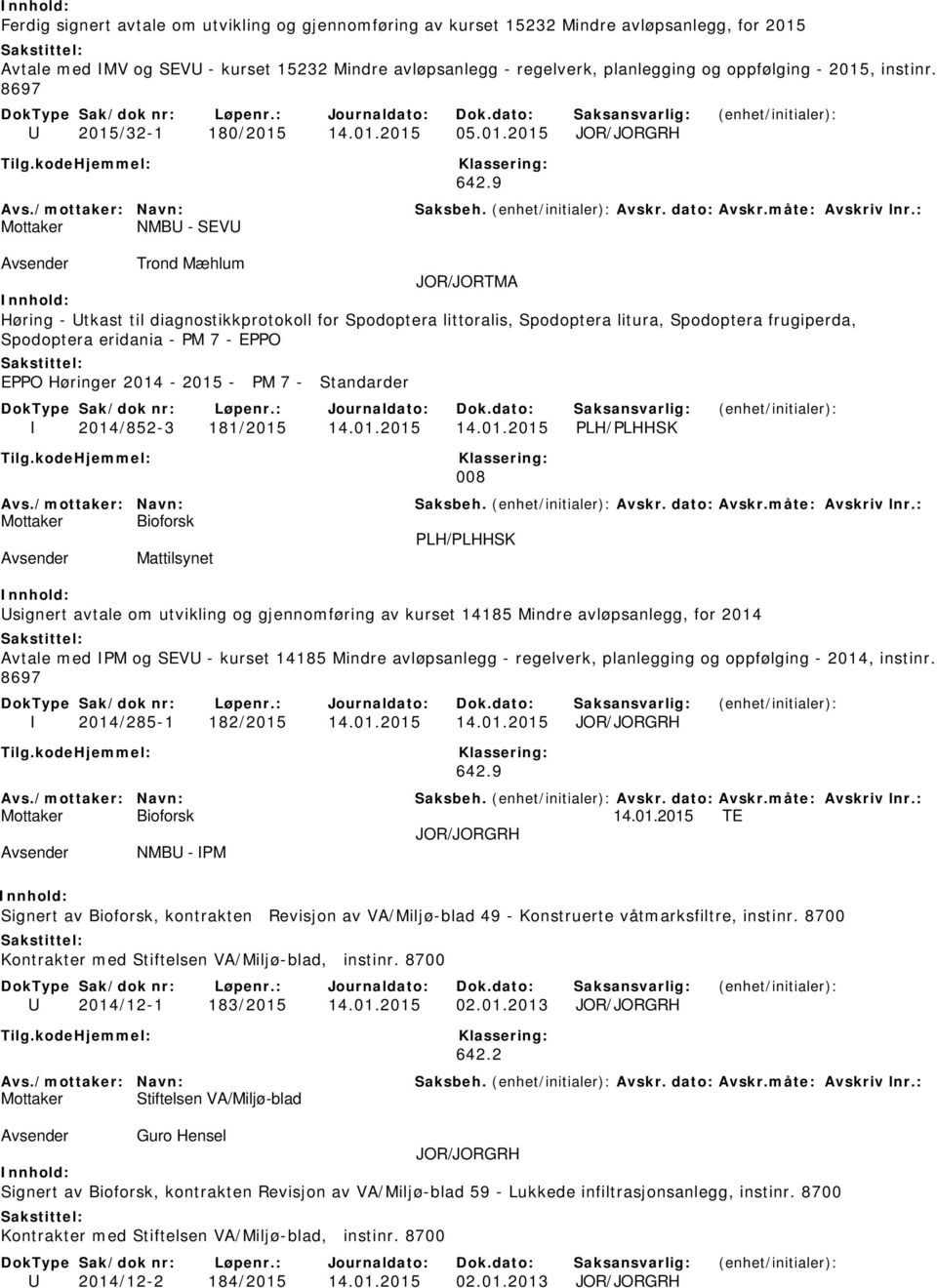 9 Trond Mæhlum JOR/JORTMA Høring - Utkast til diagnostikkprotokoll for Spodoptera littoralis, Spodoptera litura, Spodoptera frugiperda, Spodoptera eridania - PM 7 - EPPO EPPO Høringer 2014-2015 - PM