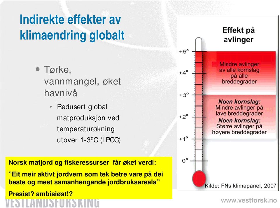 Norsk matjord og fiskeressurser får øket verdi: Eit meir aktivt jordvern som