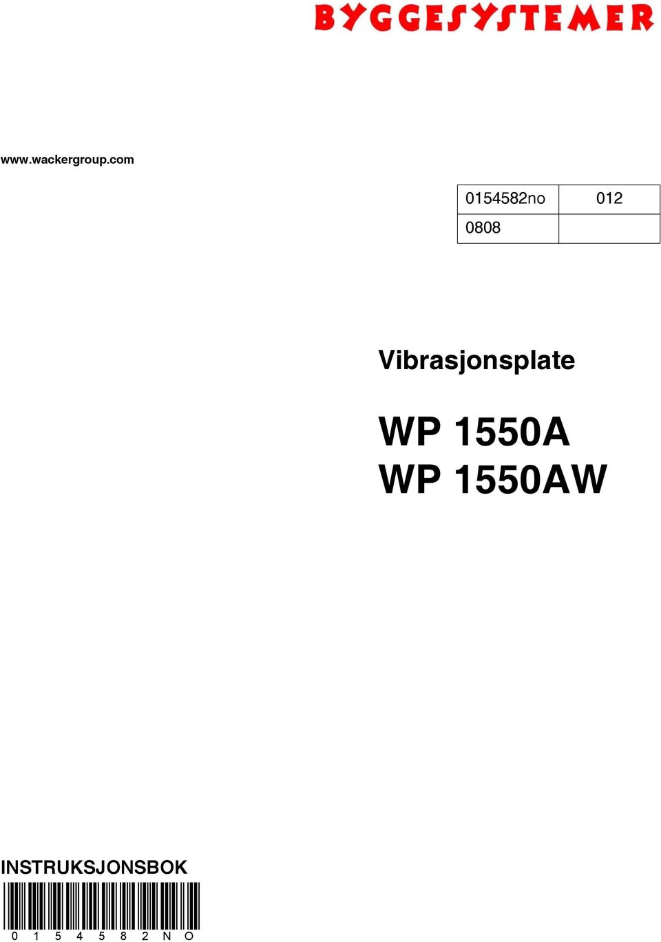 Vibrasjonsplate WP 1550A