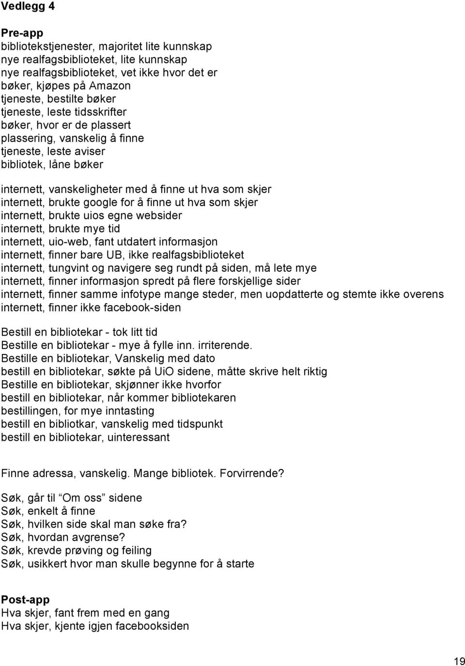 brukte google for å finne ut hva som skjer internett, brukte uios egne websider internett, brukte mye tid internett, uio-web, fant utdatert informasjon internett, finner bare UB, ikke