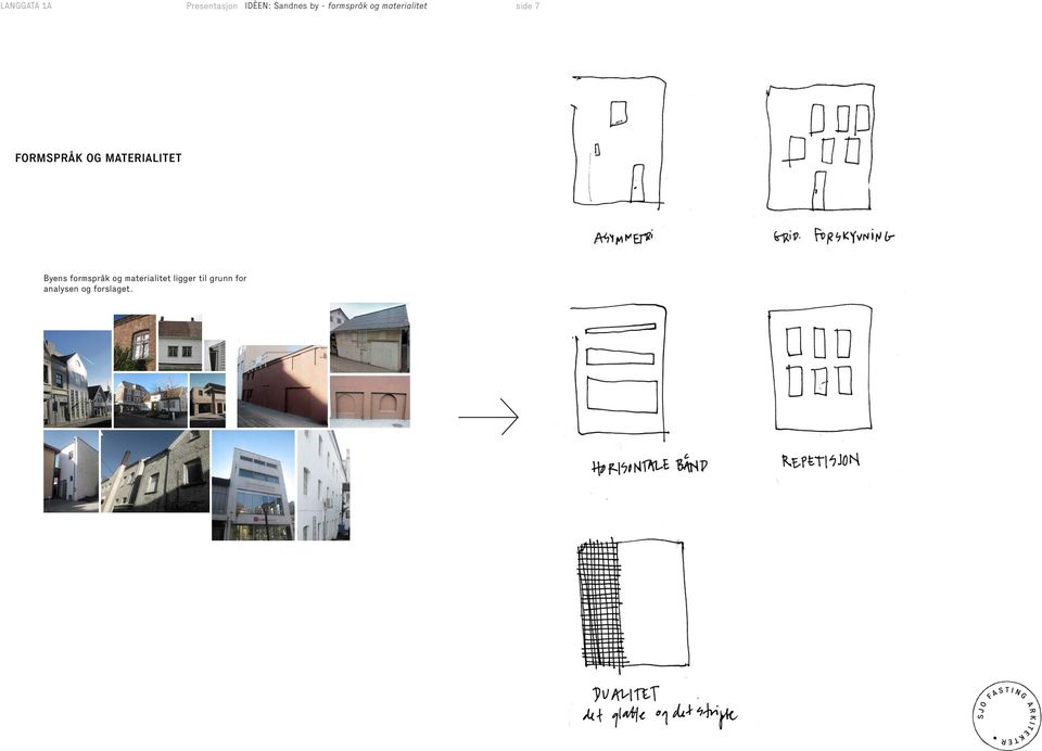 MATERIALITET Byens formspråk og
