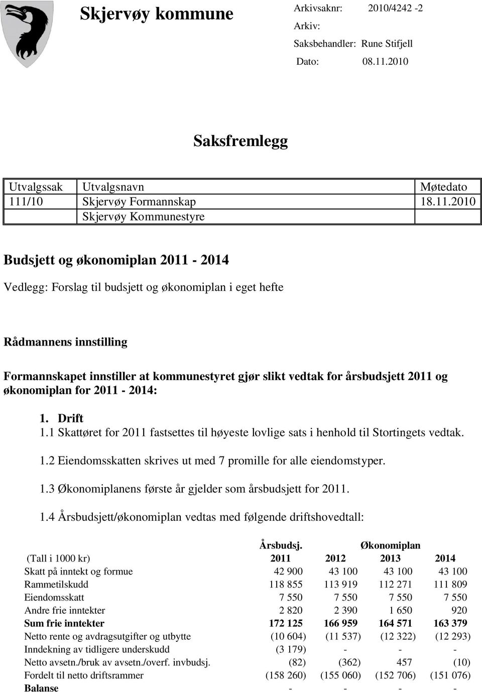 /10 Skjervøy Formannskap 18.11.