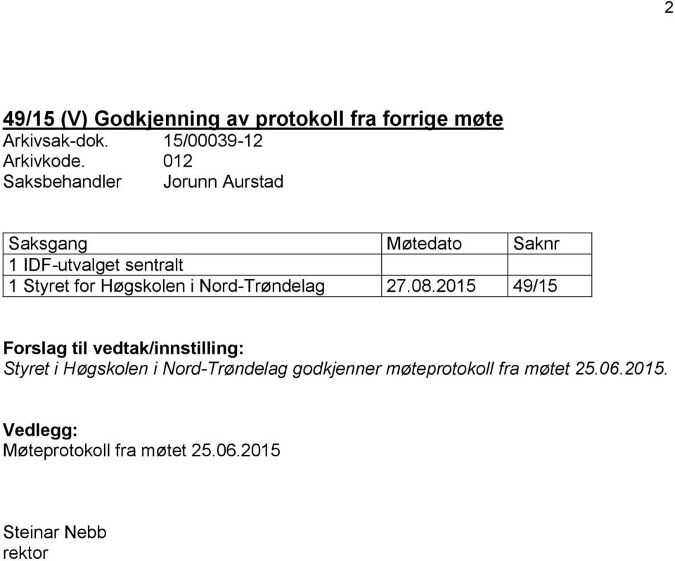 Høgskolen i Nord-Trøndelag 27.08.