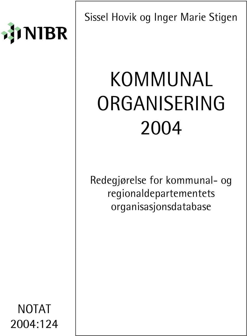 Redegjørelse for kommunal- og