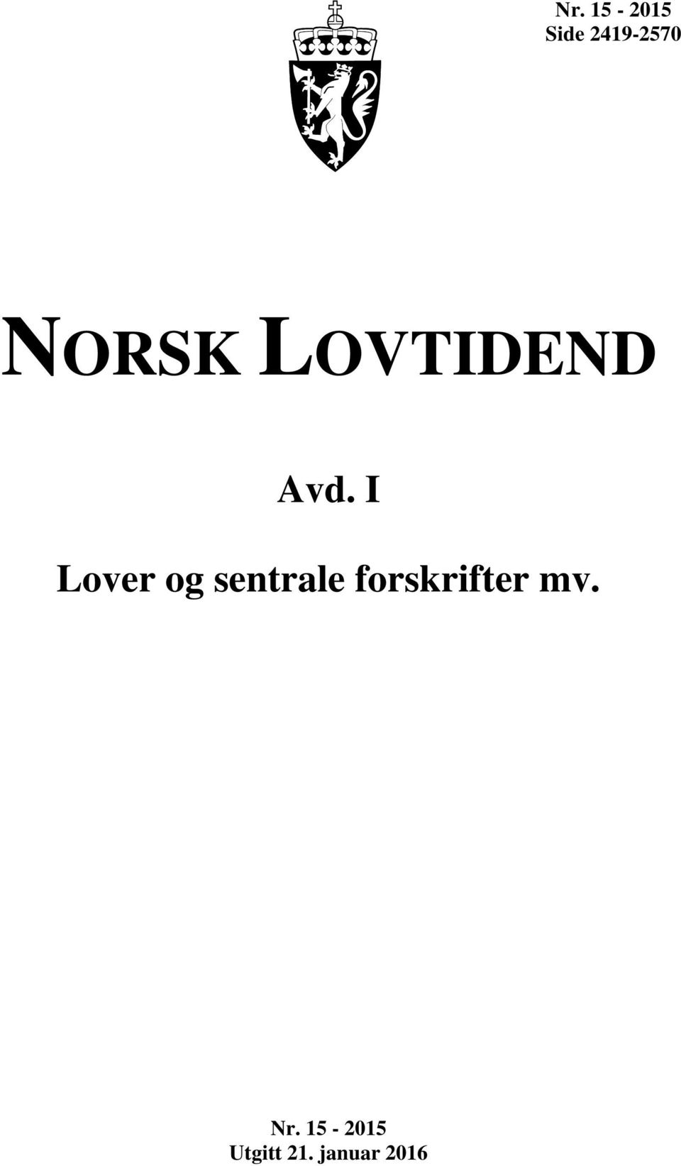 I Lover og sentrale