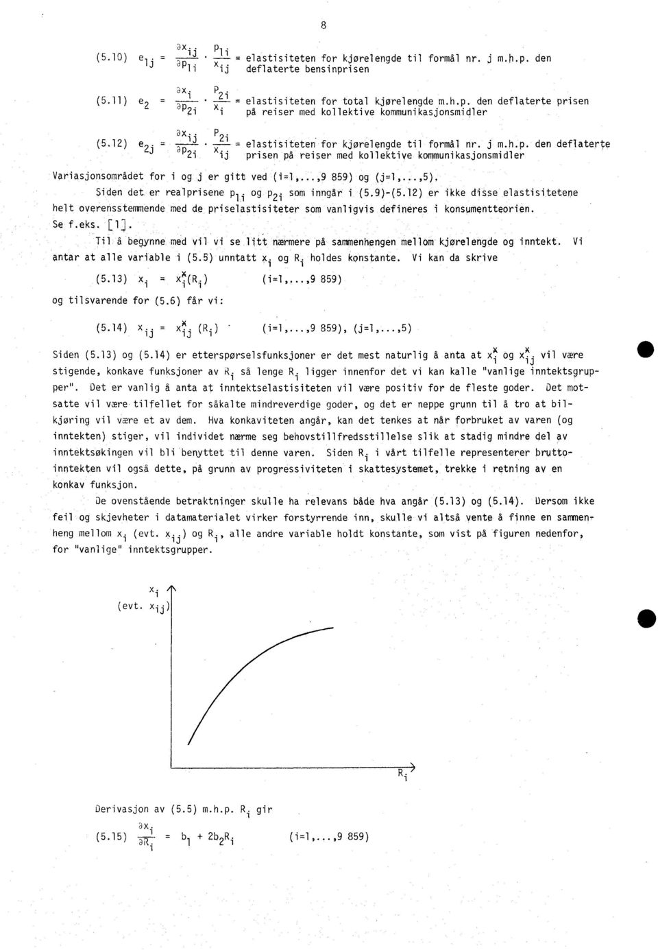 .,9 859) og Siden det er realprisene pli og p 2i som inngår i (5,9)-(5.12) er ikke disse elastisitetene helt overensstemmende med de priselastisiteter som vanligvis defineres i konsumentteorien. SP f.