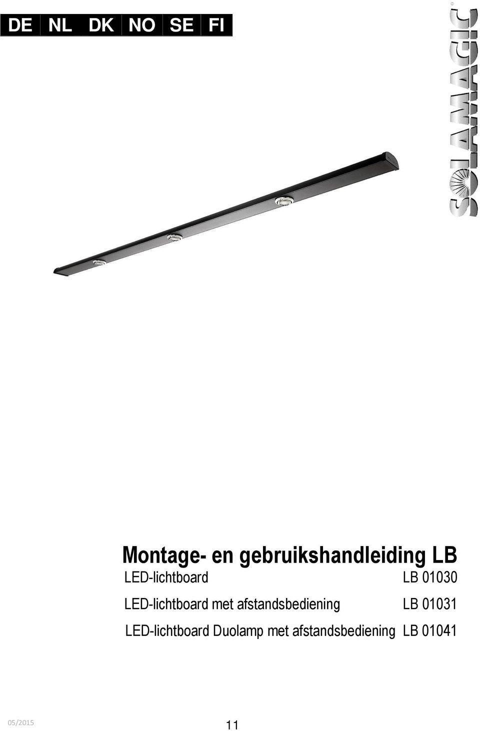 01030 LED-lichtboard met afstandsbediening