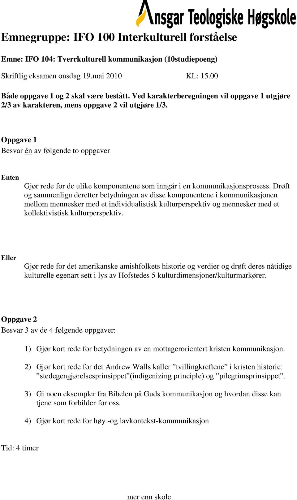 Drøft og sammenlign deretter betydningen av disse komponentene i kommunikasjonen mellom mennesker med et individualistisk kulturperspektiv og mennesker med et kollektivistisk kulturperspektiv.