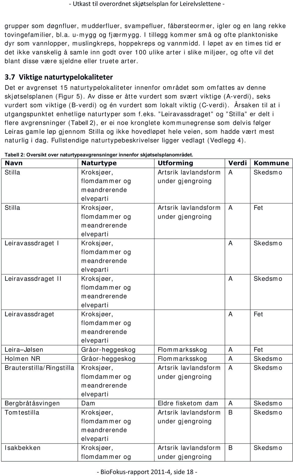 I løpet av en times tid er det ikke vanskelig å samle inn godt over 100 ulike arter i slike miljøer, og ofte vil det blant disse være sjeldne eller truete arter. 3.