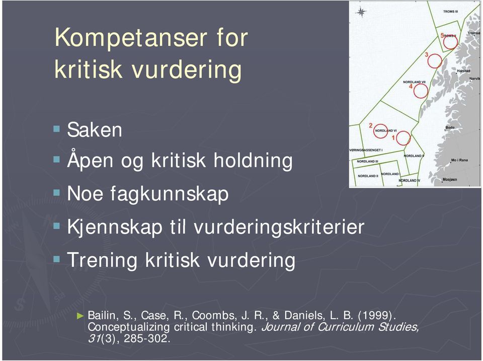 vurdering Bailin, S., Case, R., Coombs, J. R., & Daniels, L. B. (1999).