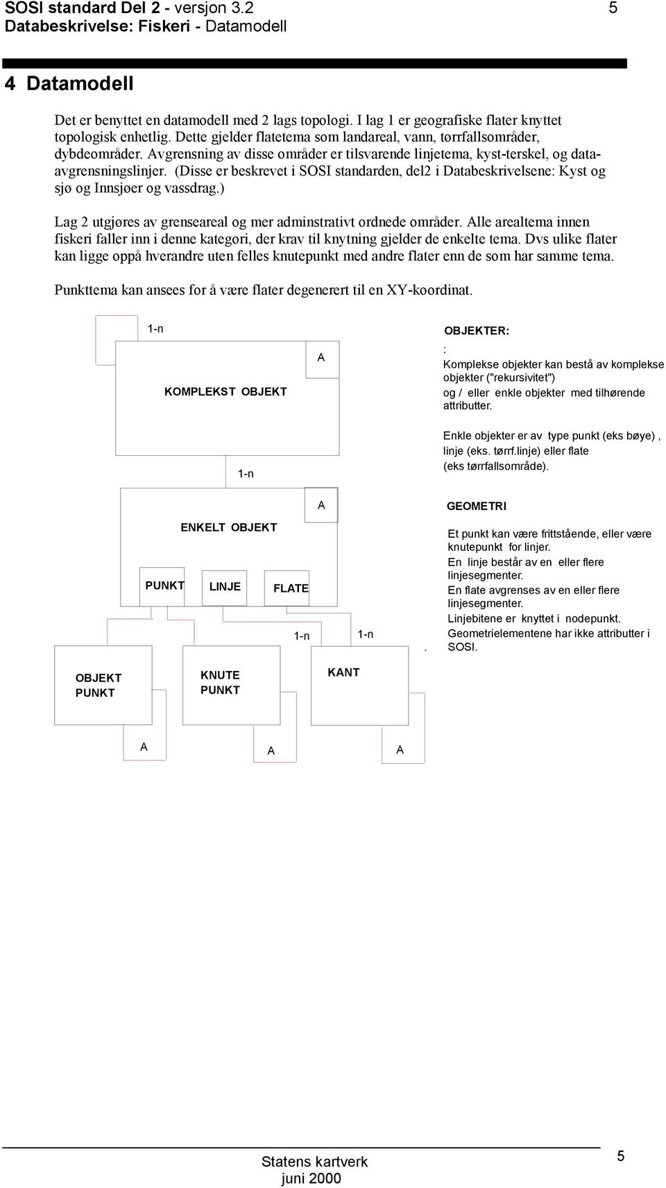 (Disse er beskrevet i SSI standarden, del2 i Databeskrivelsene: Kyst og sjø og Innsjøer og vassdrag.) Lag 2 utgjøres av grenseareal og mer adminstrativt ordnede områder.