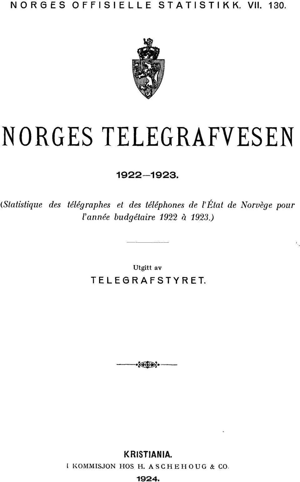 (Statistique des télégraphes et des téléphones de l'état de