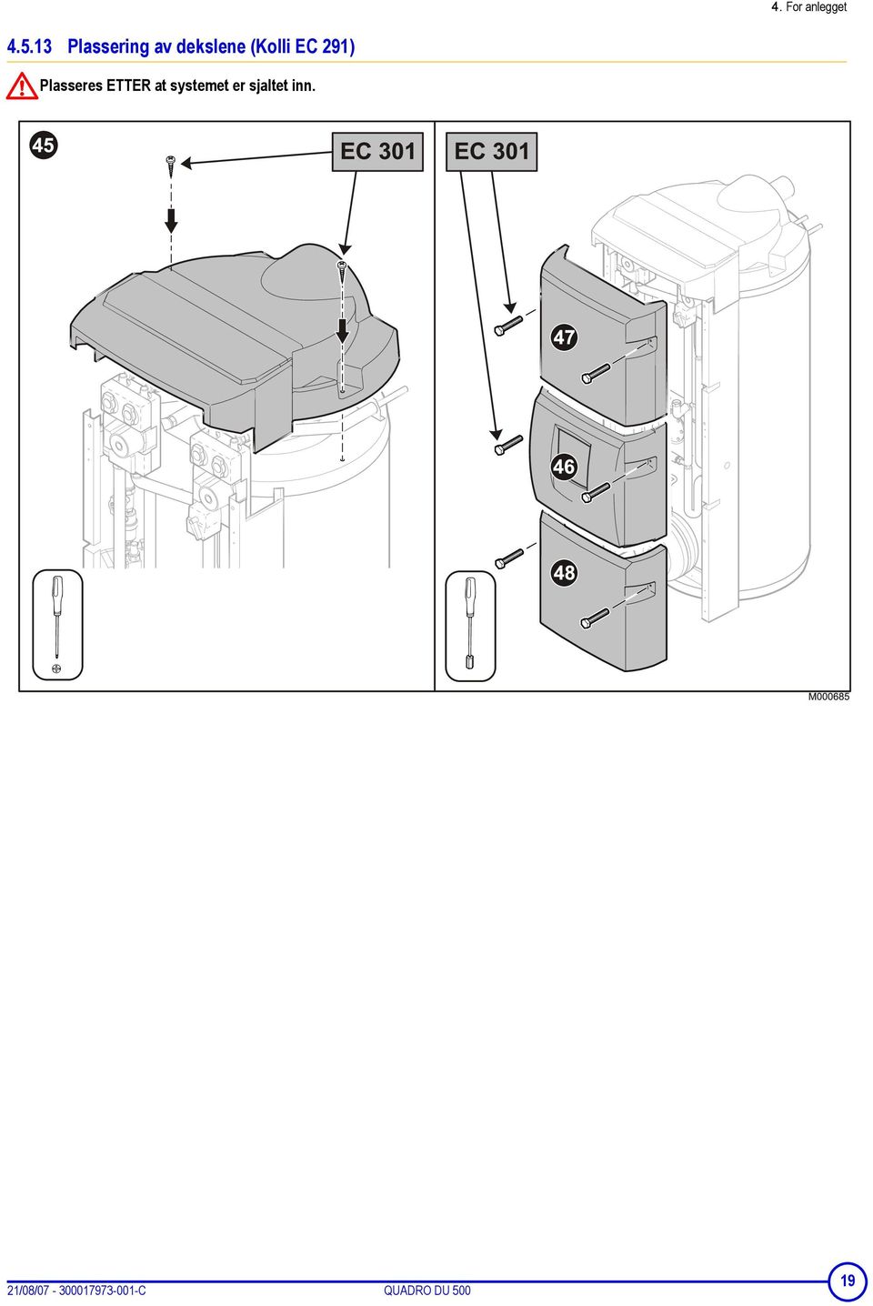 EC 291) Plasseres ETTER at