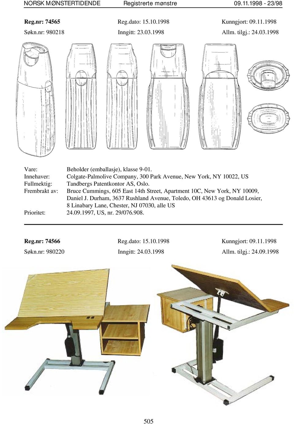 Frembrakt av: Bruce Cummings, 605 East 14th Street, Apartment 10C, New York, NY 10009, Daniel J.