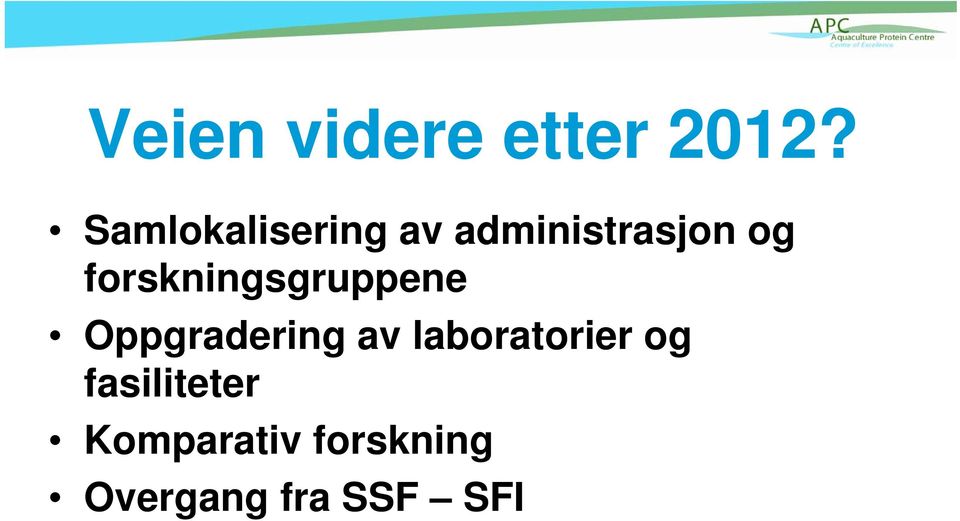 forskningsgruppene Oppgradering av