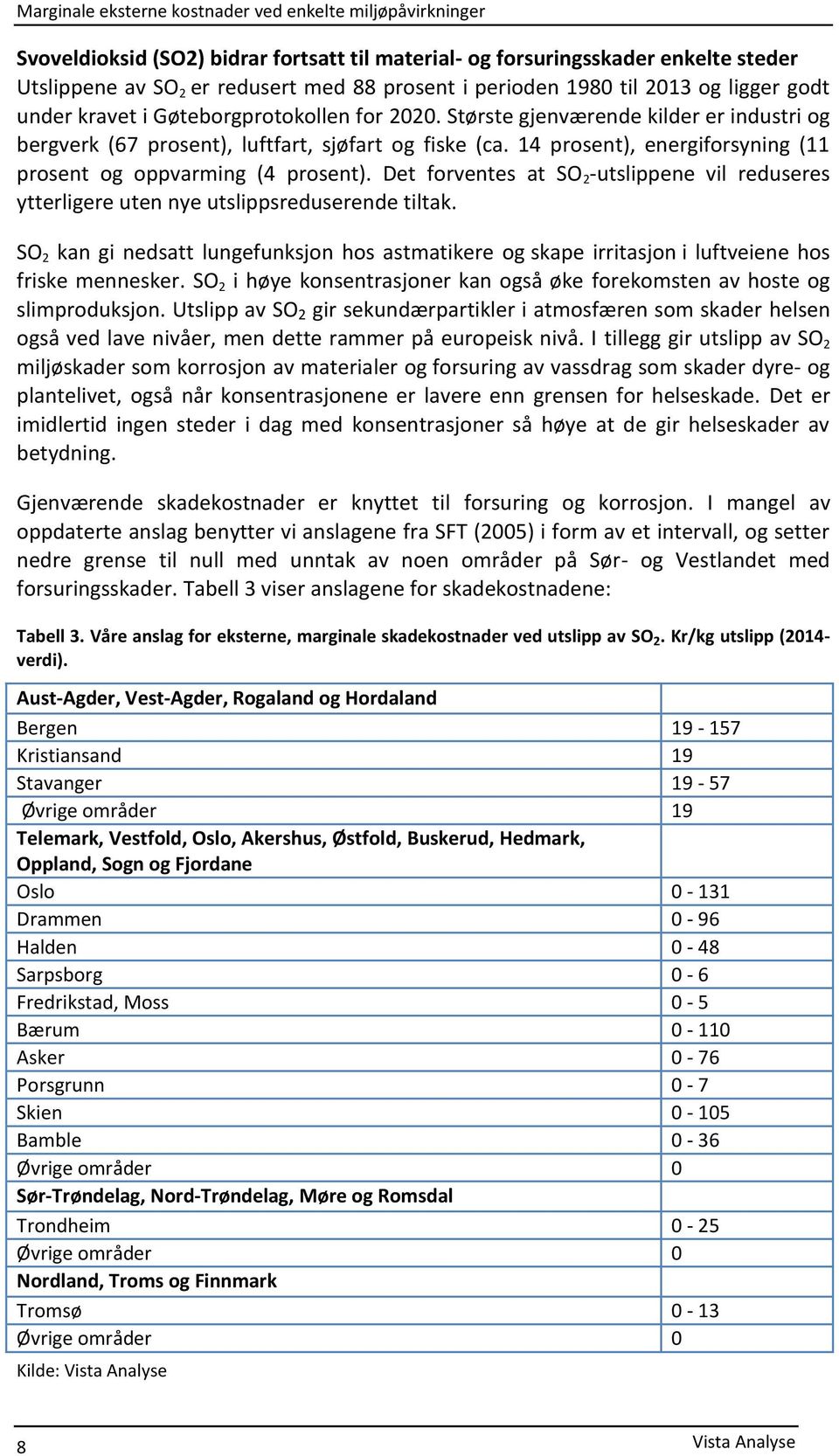 Det forventes at SO 2 -utslippene vil reduseres ytterligere uten nye utslippsreduserende tiltak.