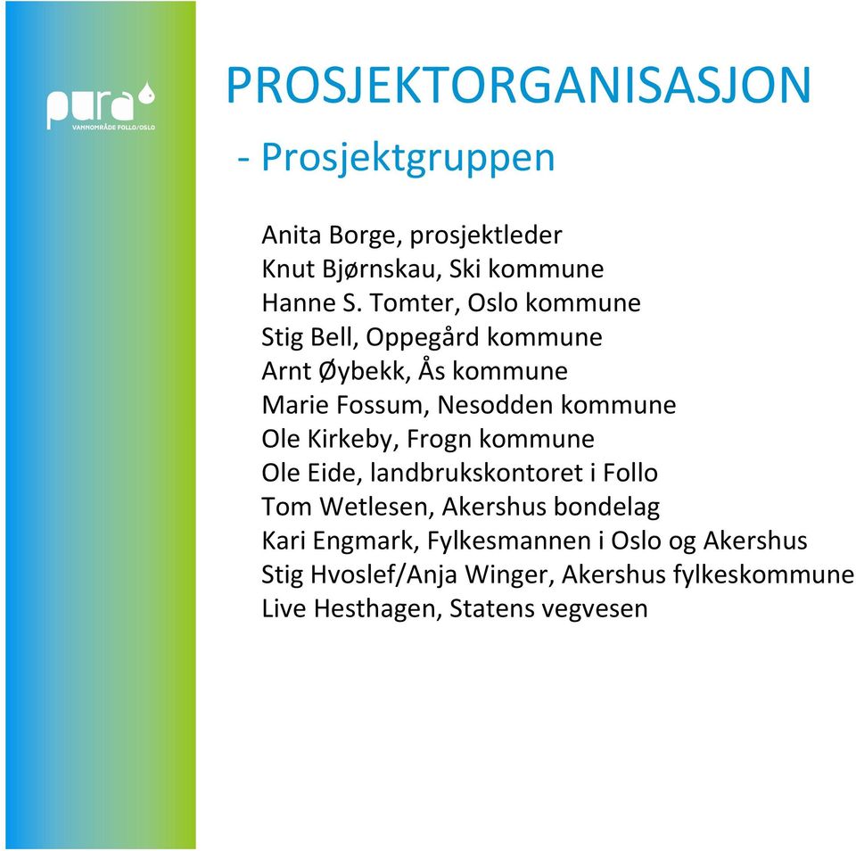 Kirkeby, Frogn kommune Ole Eide, landbrukskontoret i Follo Tom Wetlesen, Akershus bondelag Kari Engmark,