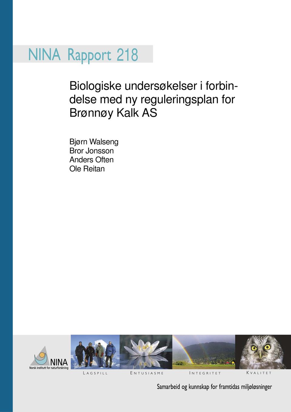 reguleringsplan for Brønnøy Kalk