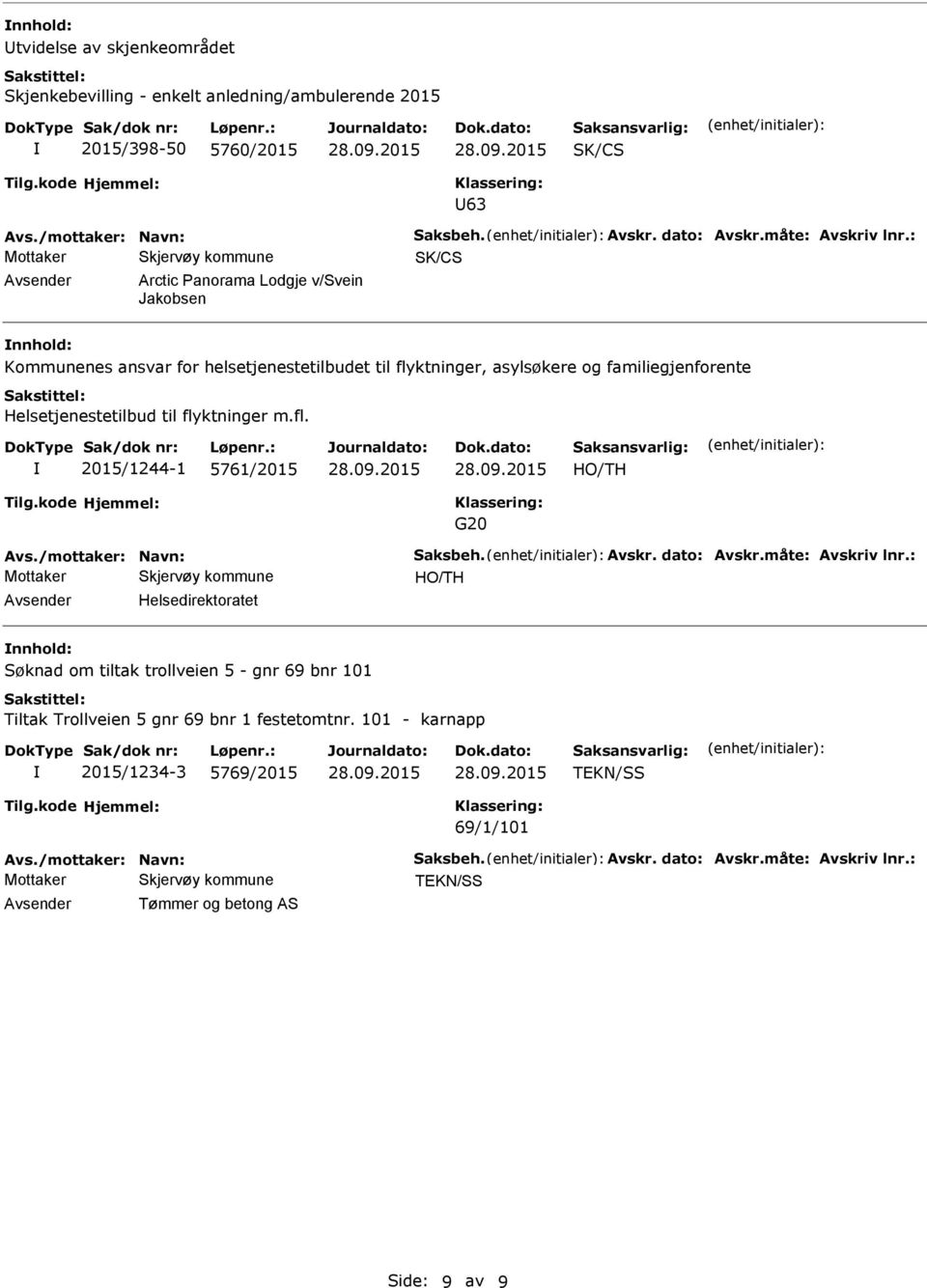 Helsetjenestetilbud til fly