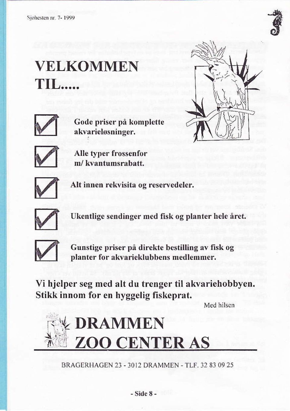 Ukcntlige scndingcr med fisk og planter hele årct, Gunstige priser på dircktc bcstilling av lisk og Dlanter for