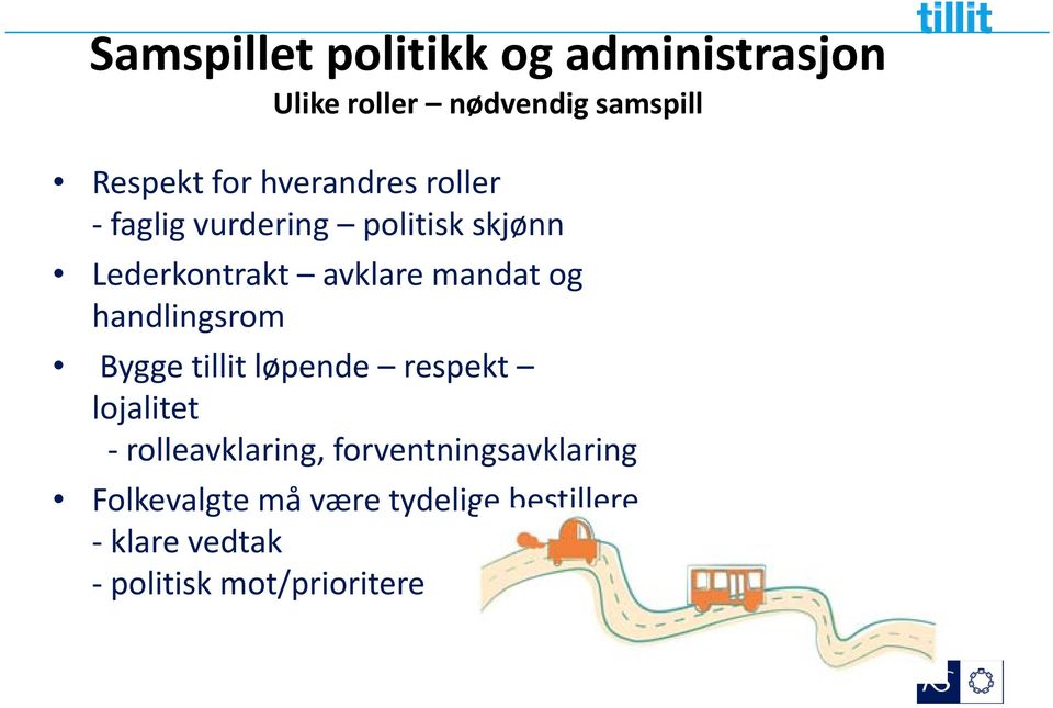 handlingsrom Bygge tillit løpende respekt lojalitet rolleavklaring,