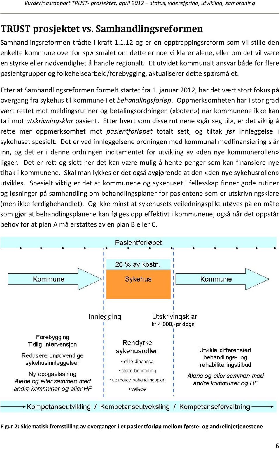 Et utvidet kommunalt ansvar både for flere pasientgrupper og folkehelsearbeid/forebygging, aktualiserer dette spørsmålet. Etter at Samhandlingsreformen formelt startet fra 1.