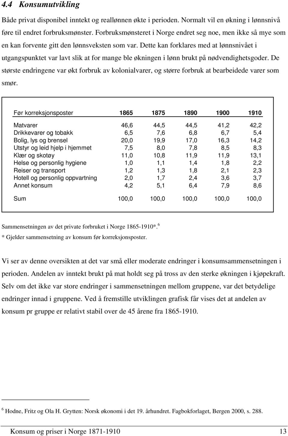 Dette kan forklares med at lønnsnivået i utgangspunktet var lavt slik at for mange ble økningen i lønn brukt på nødvendighetsgoder.