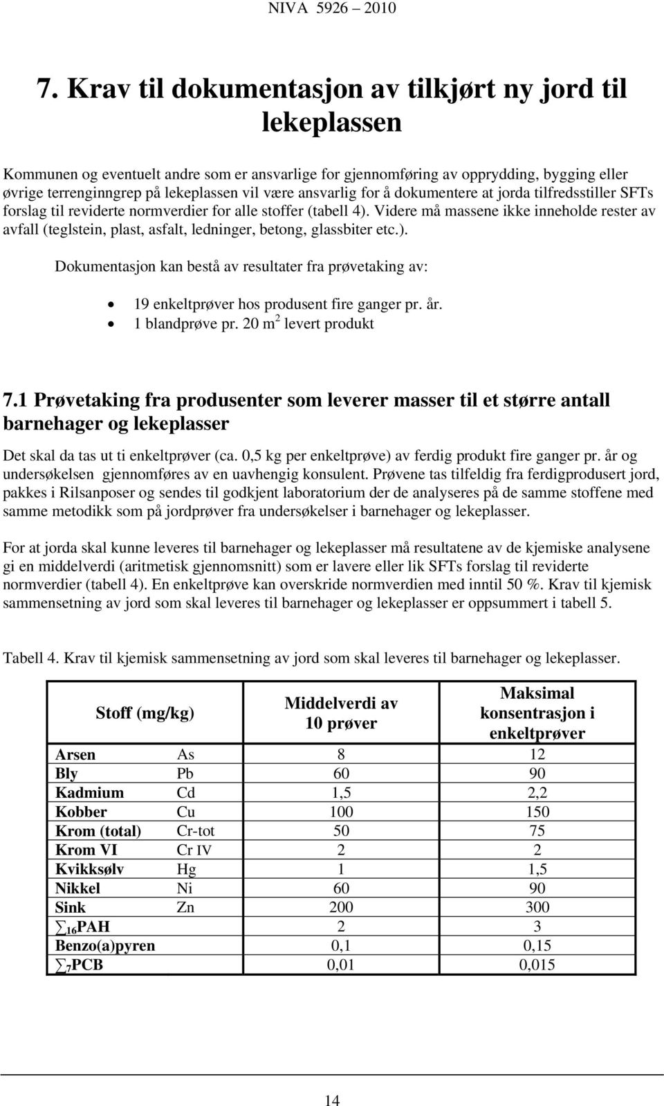 Videre må massene ikke inneholde rester av avfall (teglstein, plast, asfalt, ledninger, betong, glassbiter etc.).