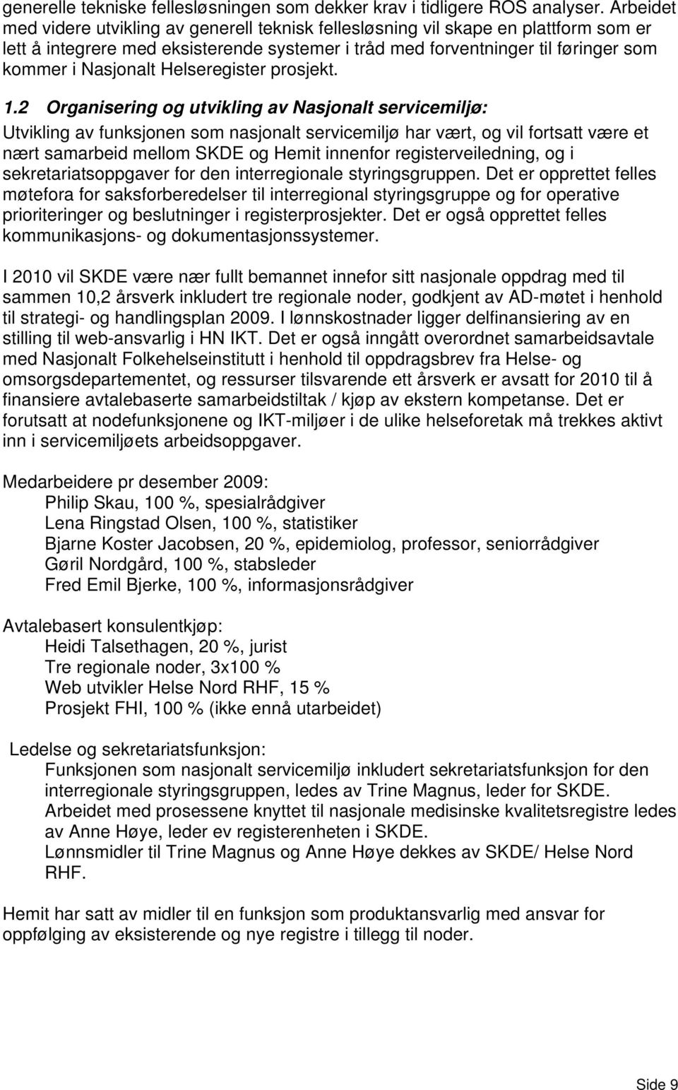 Helseregister prosjekt. 1.