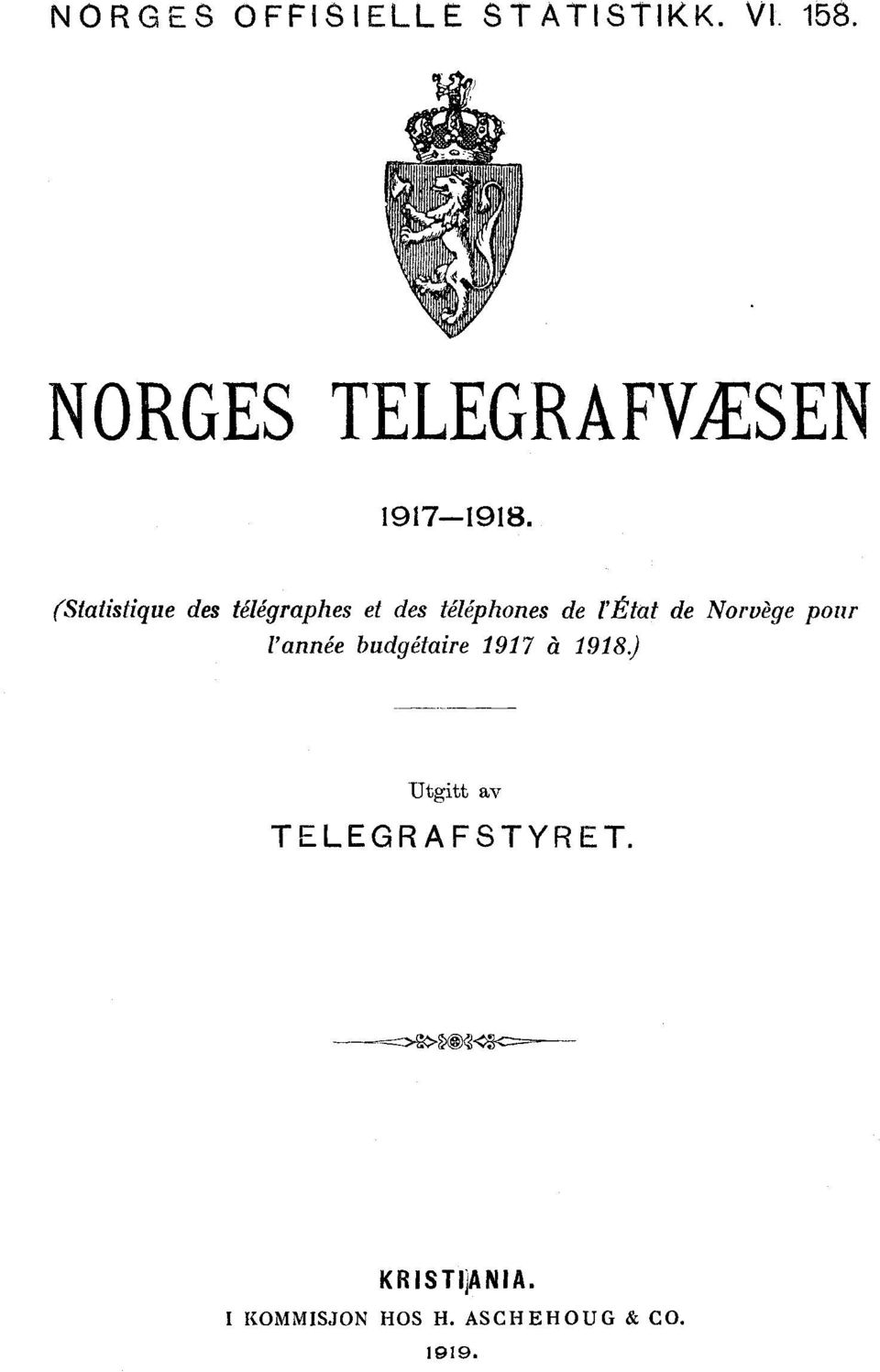 (Statistique des télégraphes et des téléphones de l'état de