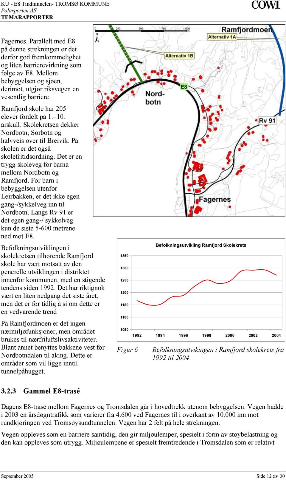 Skolekretsen dekker Nordbotn, Sørbotn og halvveis over til Breivik. På skolen er det også skolefritidsordning. Det er en trygg skoleveg for barna mellom Nordbotn og Ramfjord.