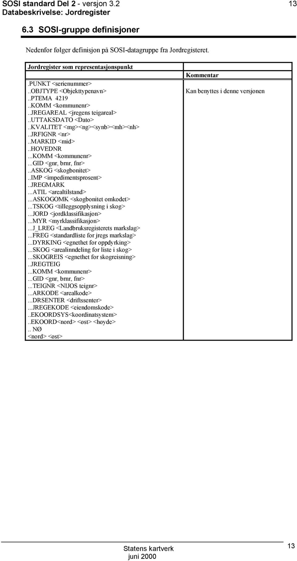 ..gid <gnr, brnr, fnr>..askg <skogbonitet>..imp <impedimentsprosent>..jregmark...atil <arealtilstand>...askgmk <skogbonitet omkodet>...tskg <tilleggsopplysning i skog>...jrd <jordklassifikasjon>.