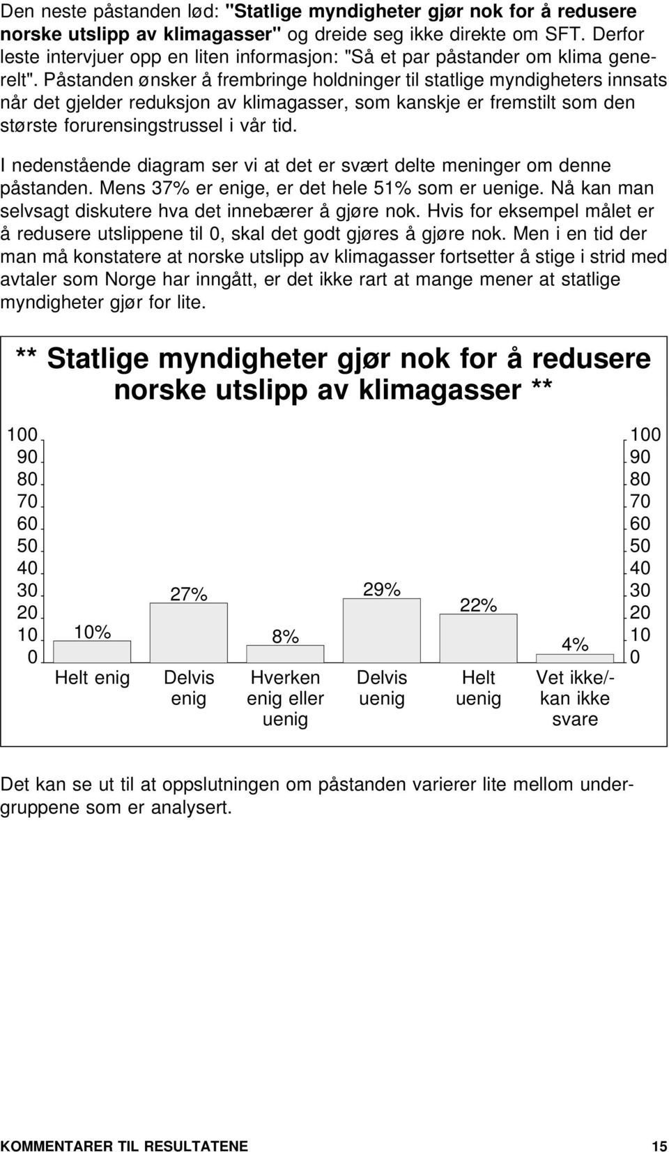 Påstanden ønsker å frembringe holdninger til statlige myndigheters innsats når det gjelder reduksjon av klimagasser, som kanskje er fremstilt som den største forurensingstrussel i vår tid.