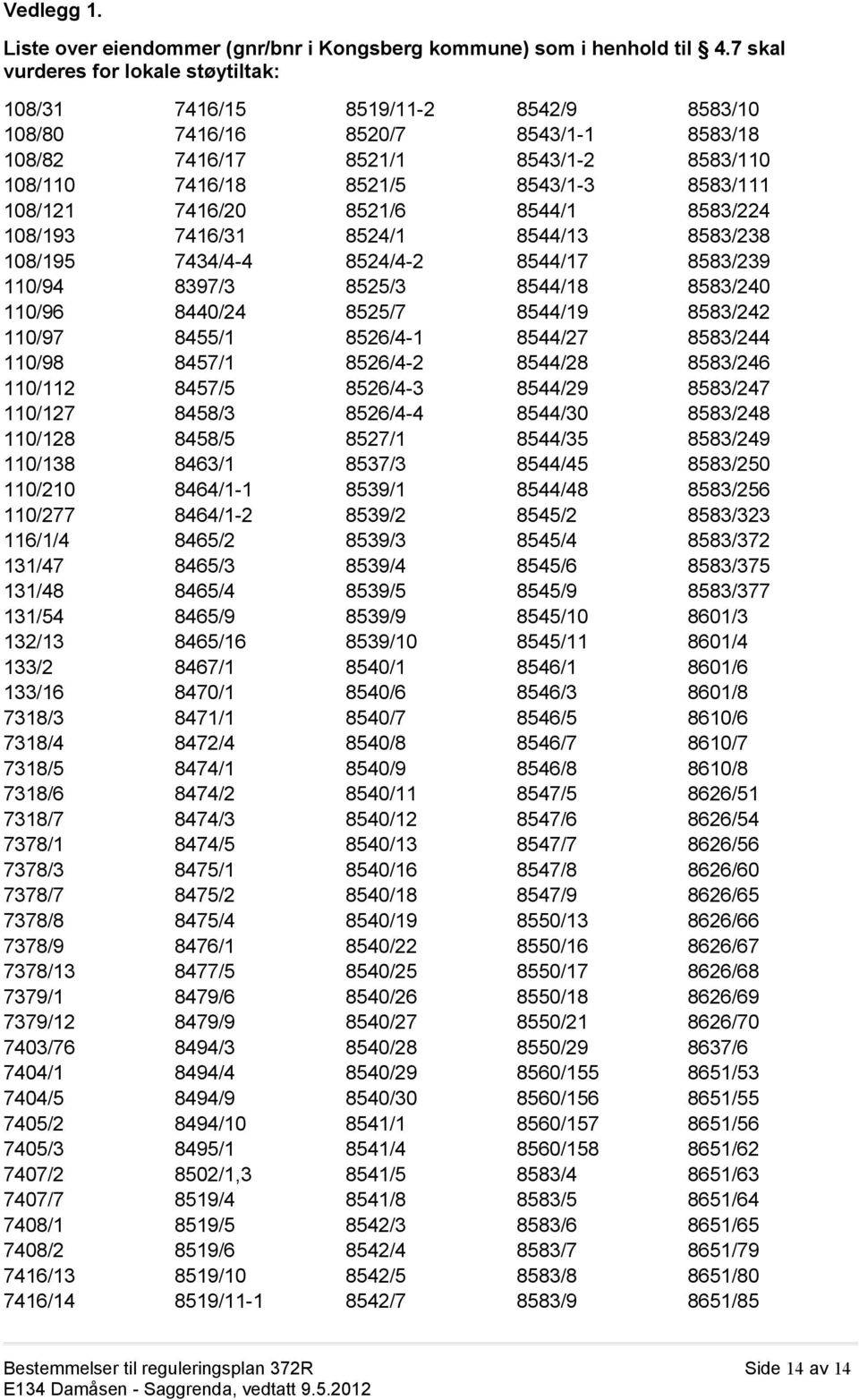 132/13 133/2 133/16 7318/3 7318/4 7318/5 7318/6 7318/7 7378/1 7378/3 7378/7 7378/8 7378/9 7378/13 7379/1 7379/12 7403/76 7404/1 7404/5 7405/2 7405/3 7407/2 7407/7 7408/1 7408/2 7416/13 7416/14