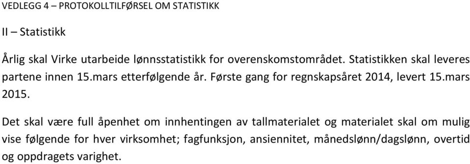 Første gang for regnskapsåret 2014, levert 15.mars 2015.